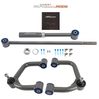 2-4 Upper Control Arms Rear Track Bar compatible for Toyota 4Runner 03-24 FJ Cruiser 07-14