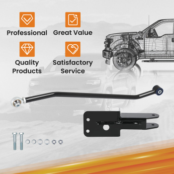 Barra Pista Anteriore Regolabile 1984-2001 compatibile per Jeep Cherokee XJ con alzata 4-6.5 pollici AGP