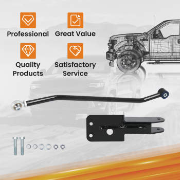 Compatible for Jeep Cherokee XJ w/ 4-6.5 inch lift Adjustable Front Track Bar 1984-2001 suspension arms