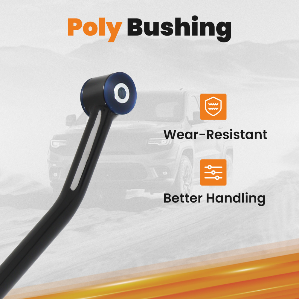 Front Track Bar Compatible for Cherokee XJ1984-2001 and Relocator Bracket with 4-6.5inch lift suspension arms