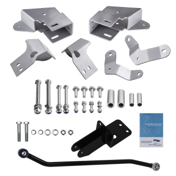 Adjustable Front Track Bar + Control Arm Brackets compatible for Jeep Cherokee XJ 1984-2001