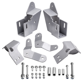 Adjustable Front Track Bar + Control Arm Brackets compatible for Jeep Cherokee XJ 1984-2001