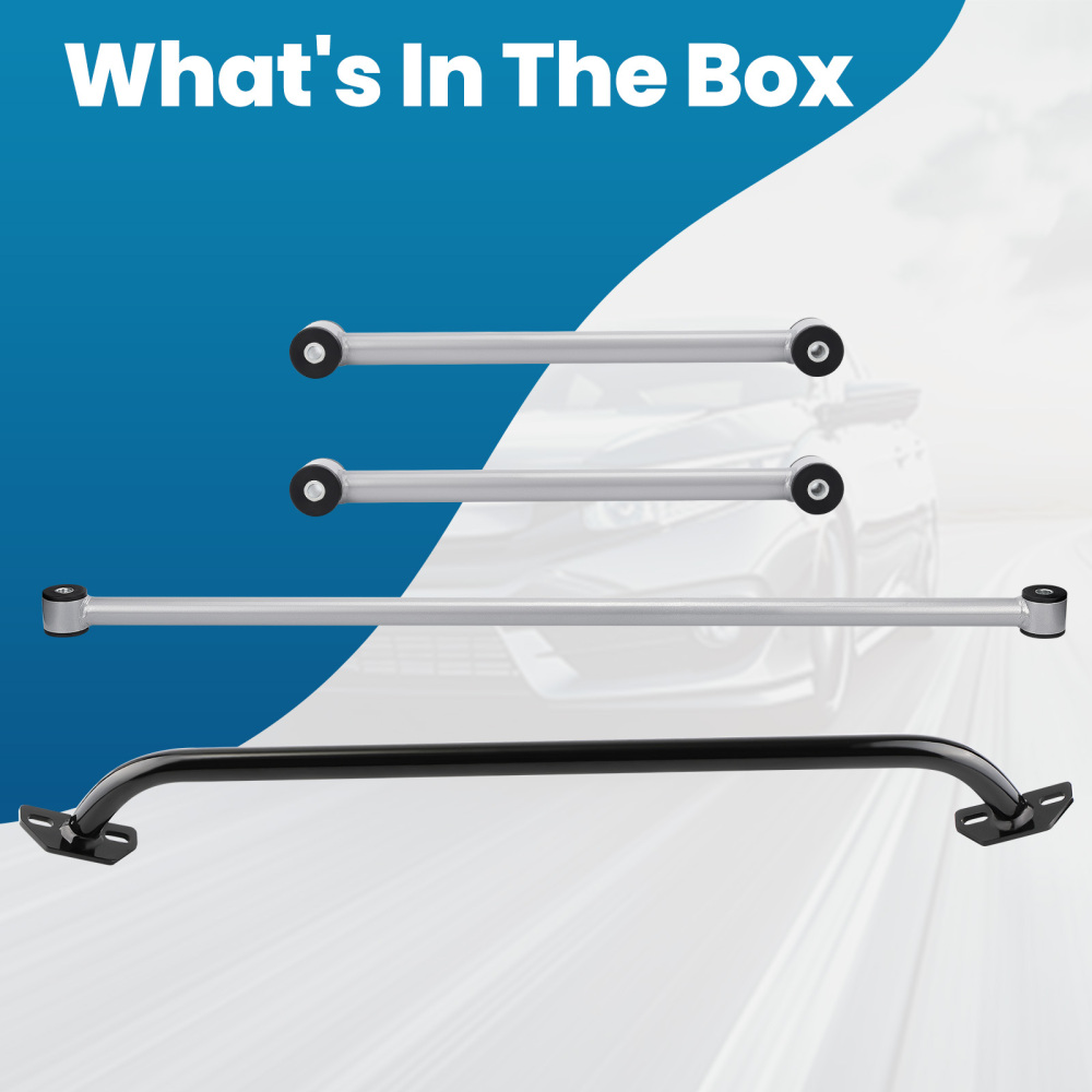 Strut Tower Brace Rear Control Arms +Compatible for Panhard Bar for 93-02 compatible for Pontiac Camaro F-Body