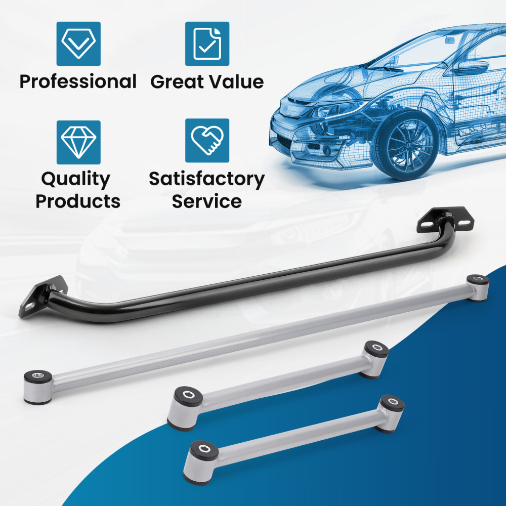 Strut Tower Brace Rear Control Arms +Compatible for Panhard Bar for 93-02 compatible for Pontiac Camaro F-Body