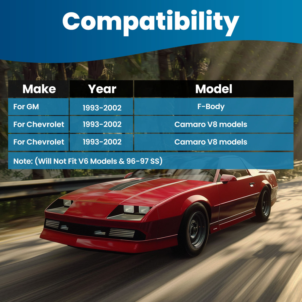 Strut Tower Brace Rear Control Arms +Compatible for Panhard Bar for 93-02 compatible for Pontiac Camaro F-Body