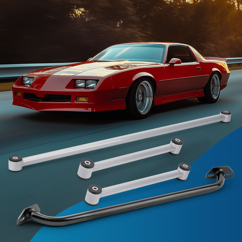 Strut Tower Brace Rear Control Arms +Compatible for Panhard Bar for 93-02 compatible for Pontiac Camaro F-Body