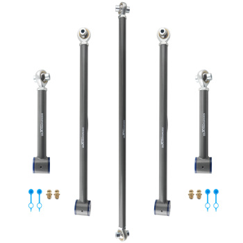 Adjustable Rear Control Arm + Track Bar compatible for Toyota 4-Runner 2003-2009 FJ Cruiser