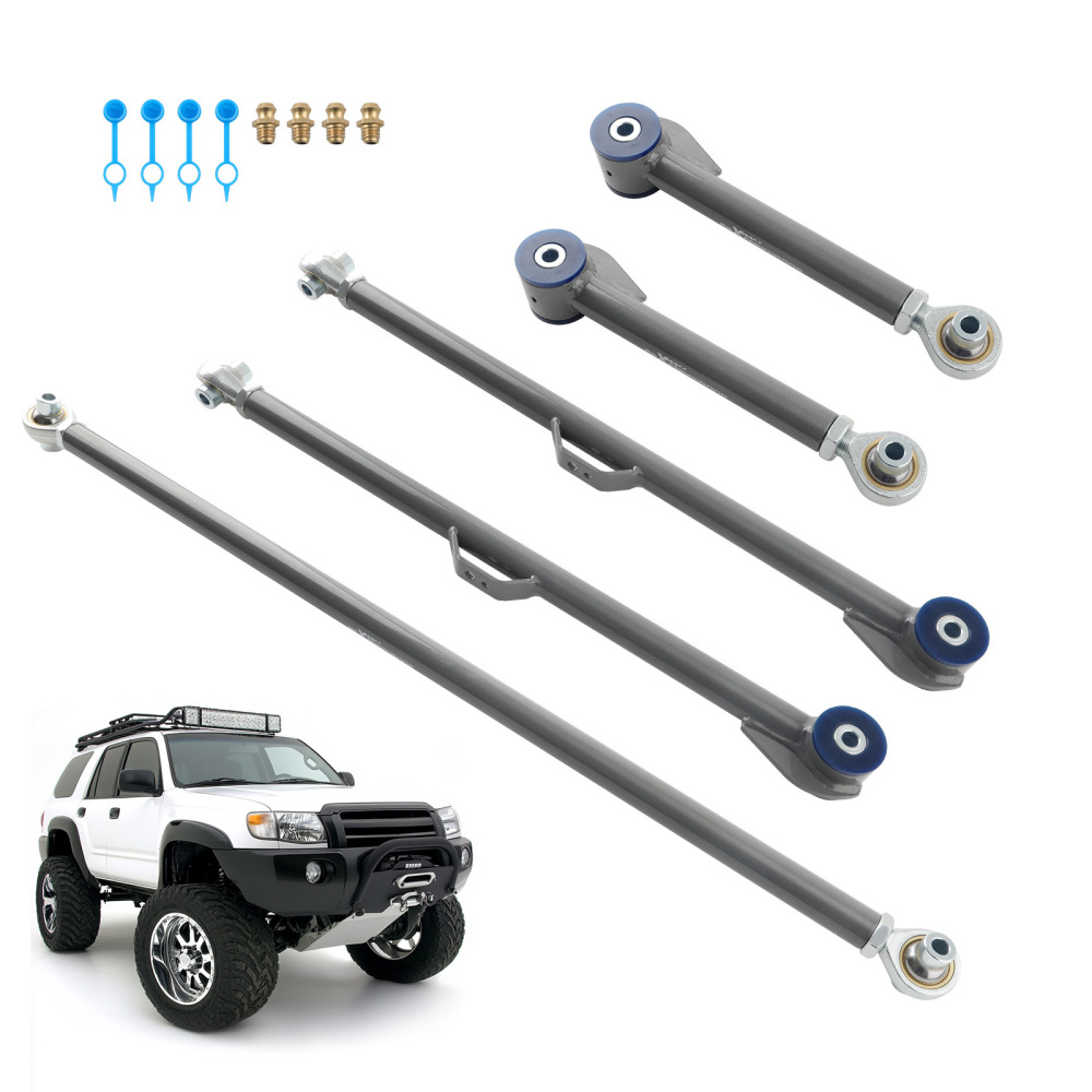 Adjustable Rear Control Arm + Track Bar compatible for Toyota 4-Runner 2003-2009 FJ Cruiser