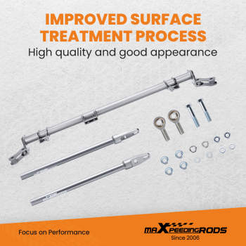 Steel Front Traction Control Arms Lower Tie Bar Brace compatible for Honda Civic CRX 88-91