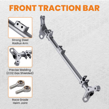 Steel Front Traction Control Arms Lower Tie Bar Brace compatible for Honda Civic CRX 88-91