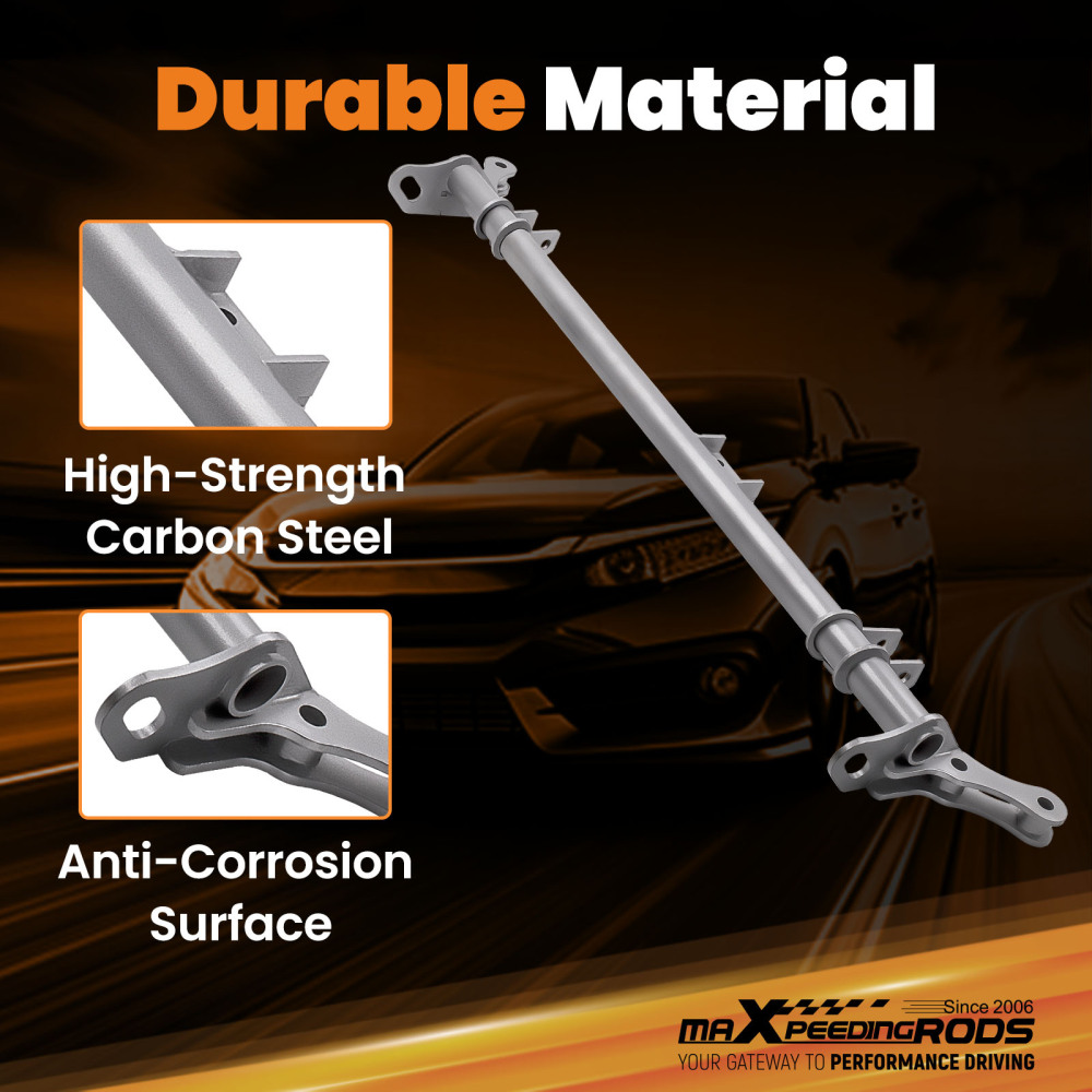 Compatible for Honda Civic CRX 1988-1991 FrontTraction Bar Track Rod Suspension Tie Bar Rod suspension arms