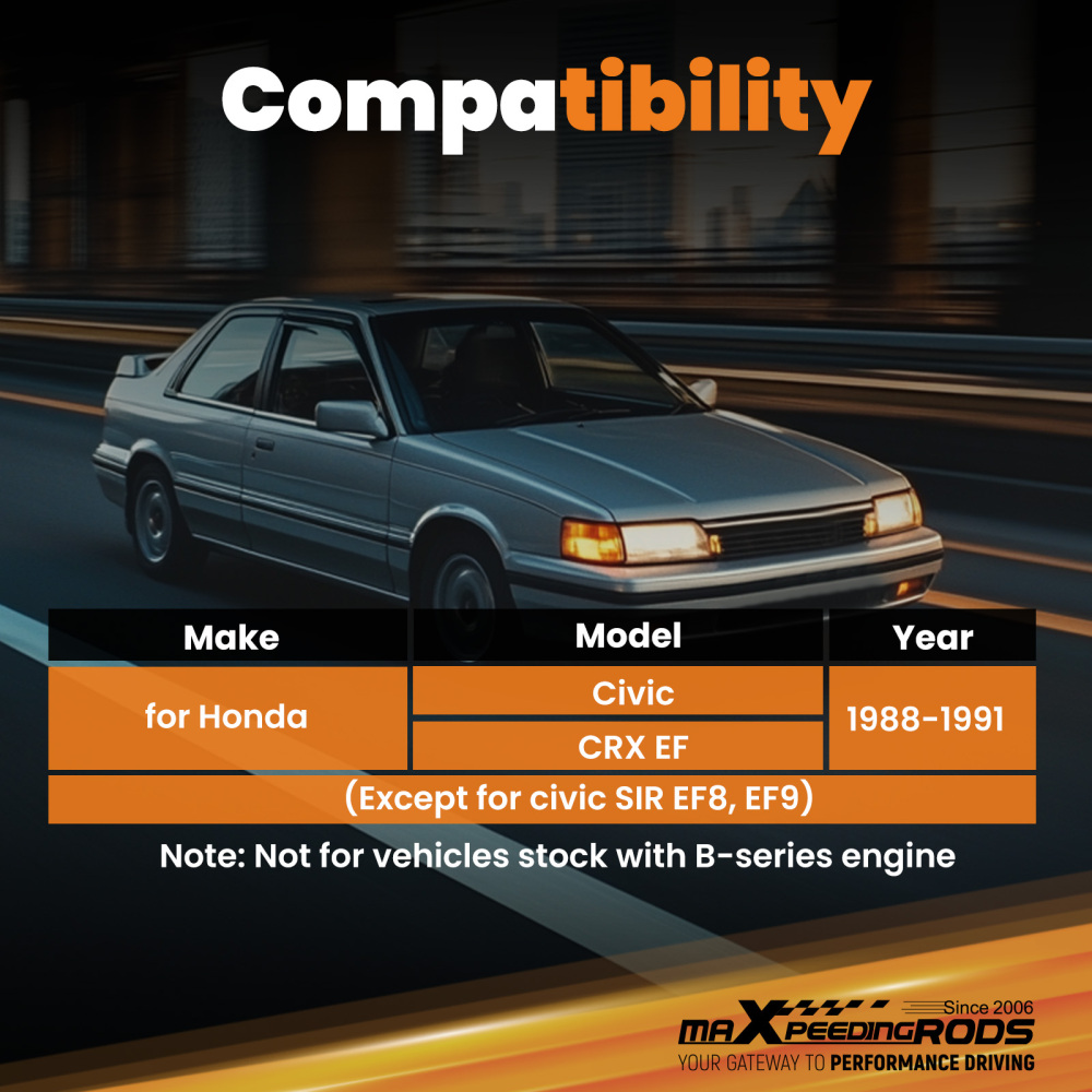 Compatible for Honda Civic CRX 1988-1991 FrontTraction Bar Track Rod Suspension Tie Bar Rod suspension arms