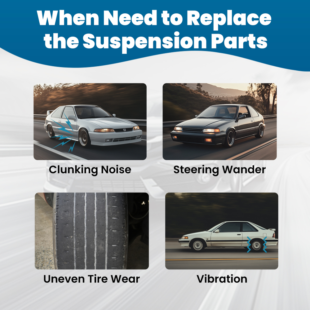 Compatible for Honda Civic CRX 1988-1991 FrontTraction Bar Track Rod Suspension Tie Bar Rod suspension arms