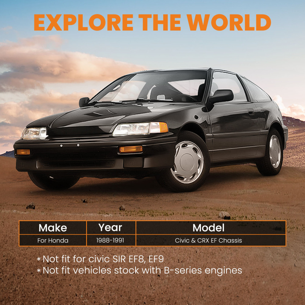 Compatible for Honda Civic CRX 1988-1991 FrontTraction Bar Track Rod Suspension Tie Bar Rod suspension arms