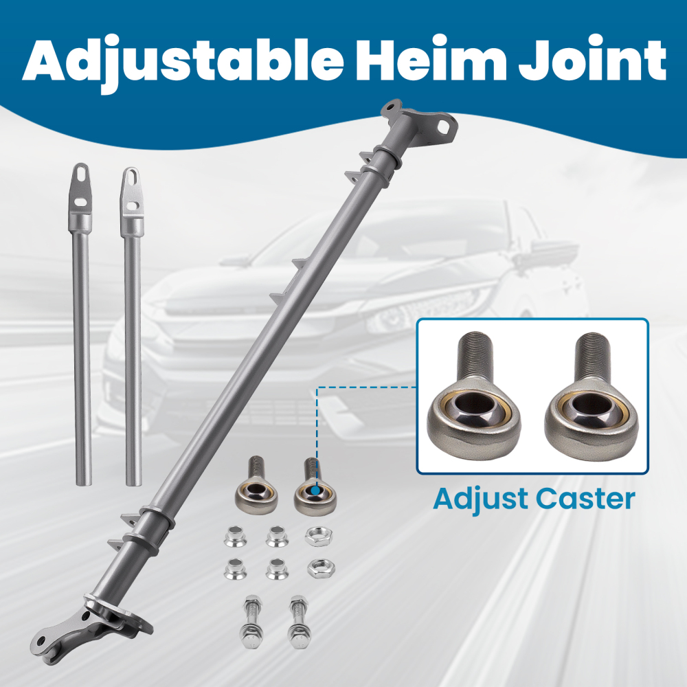 Compatible for Honda Civic CRX 1988-1991 FrontTraction Bar Track Rod Suspension Tie Bar Rod suspension arms