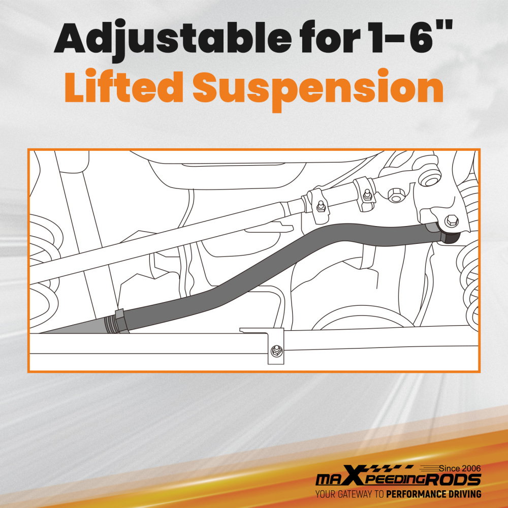 maXpeedingrods Adjustable Rear Track Bar compatible for Jeep Wrangler TJ 1997 1998 1999-06