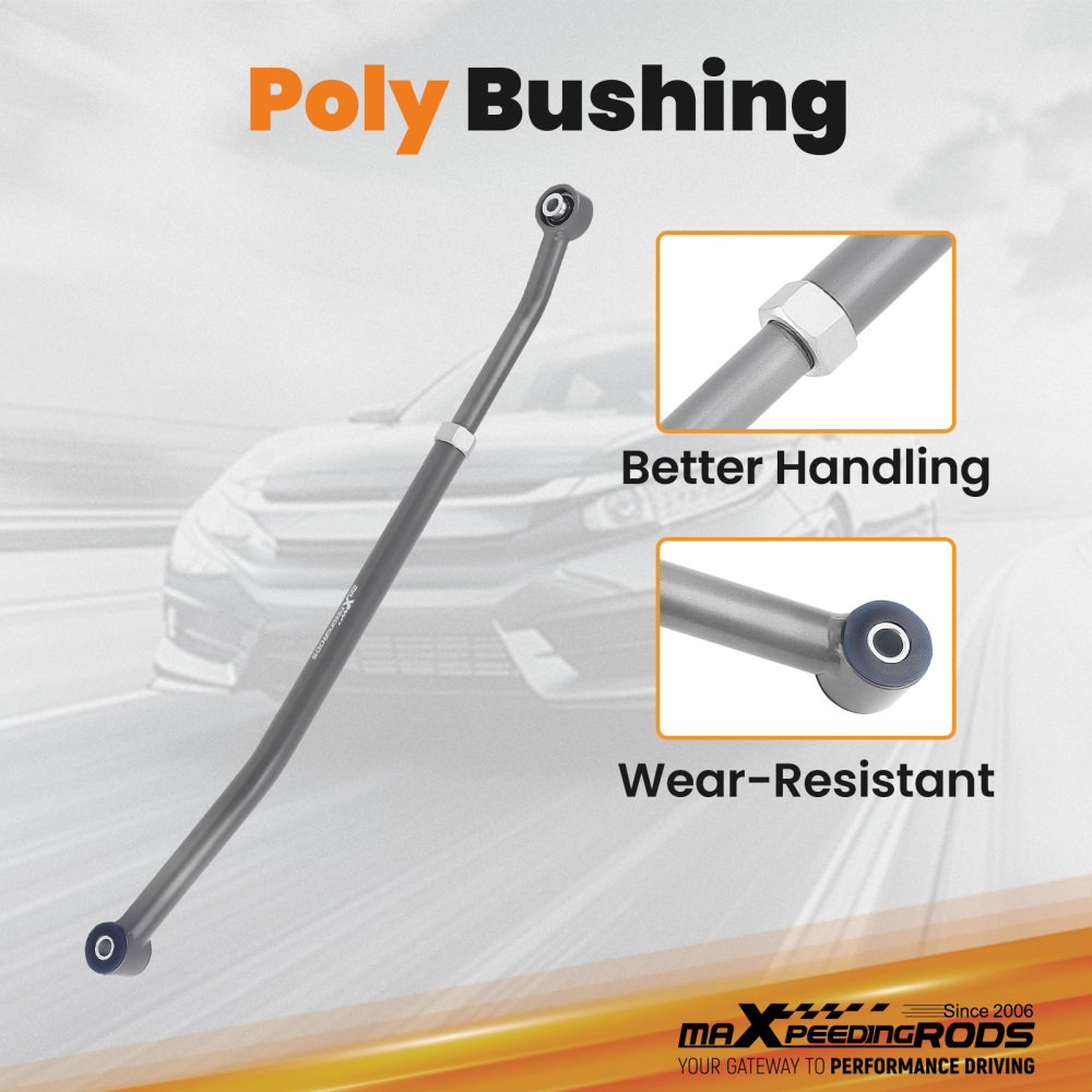 maXpeedingrods Adjustable Rear Track Bar compatible for Jeep Wrangler TJ 1997 1998 1999-06