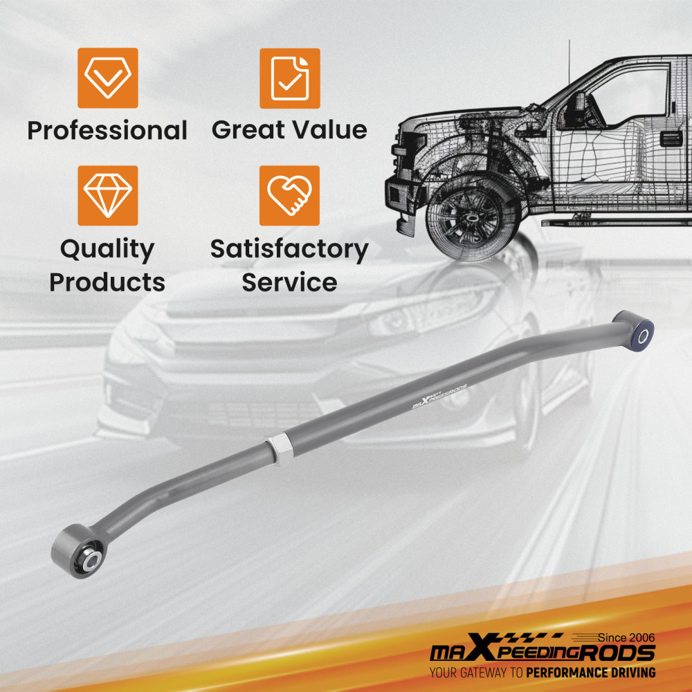 2.5-6 Lift Rear Adjustable Track BarSway Bar Link compatible for Jeep Wrangler TJ 97-06