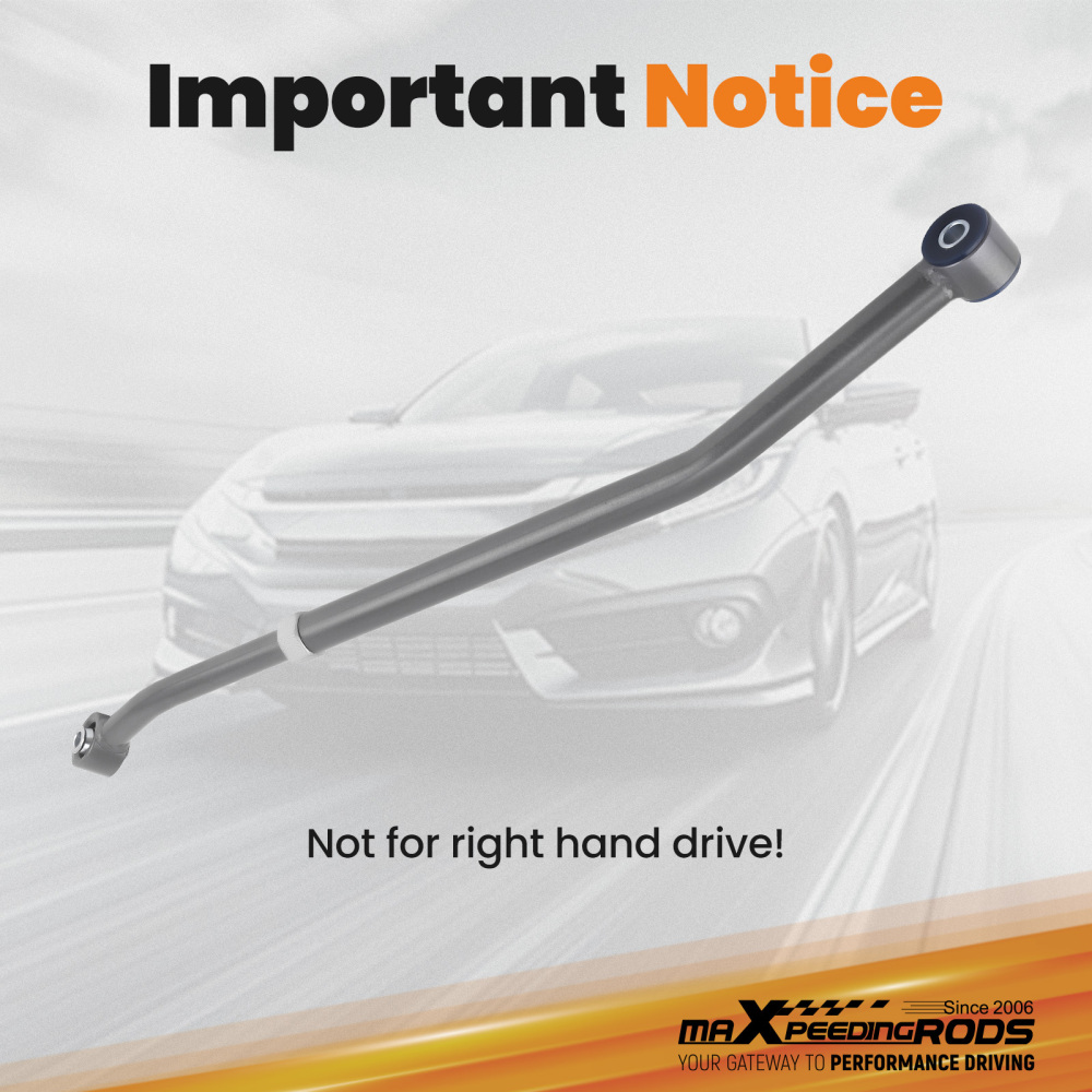 2.5-6 Lift Rear Adjustable Track BarSway Bar Link compatible for Jeep Wrangler TJ 97-06