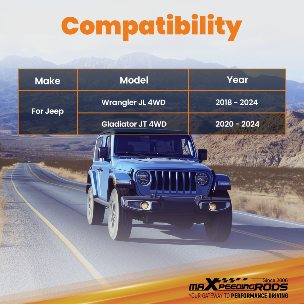 Front Drag Link Bar compatible for Jeep Gladiator JT Wrangler JL 4WD 2018-2024 3.5-6 Lift