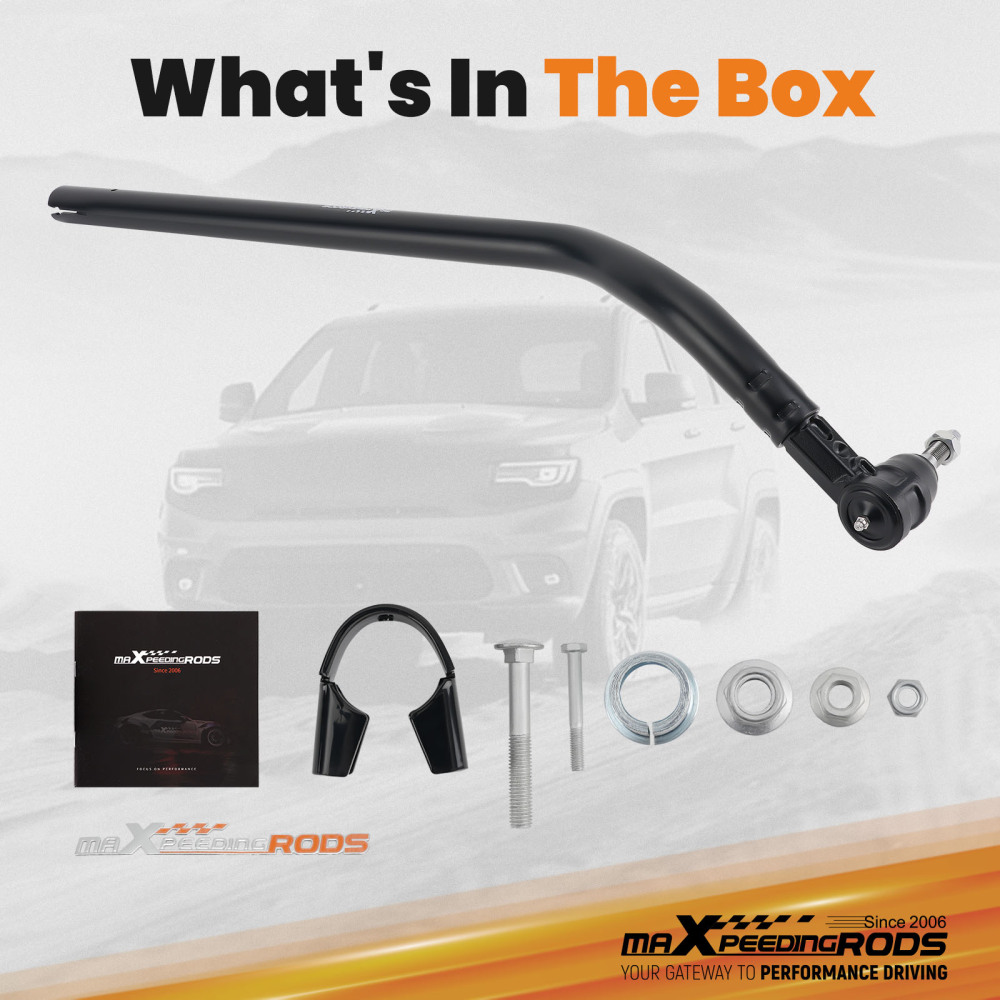 Front Drag Link Bar compatible for Jeep Gladiator JT Wrangler JL 4WD 2018-2024 3.5-6 Lift