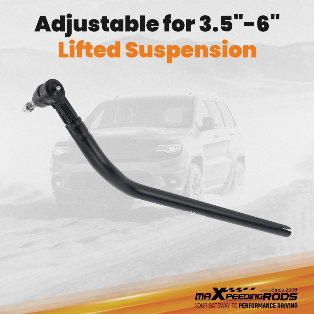 Front Drag Link Bar compatible for Jeep Gladiator JT Wrangler JL 4WD 2018-2024 3.5-6 Lift