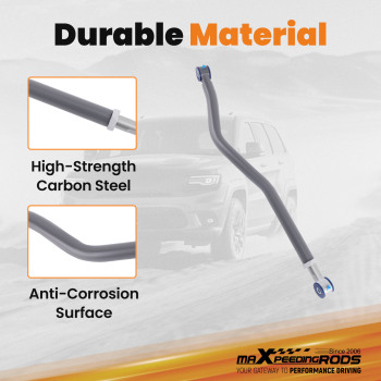 Adjustable Track Bar 0-4.5 compatible for Jeep Wrangler JL 2018 2019 2020 2021 2022-2024