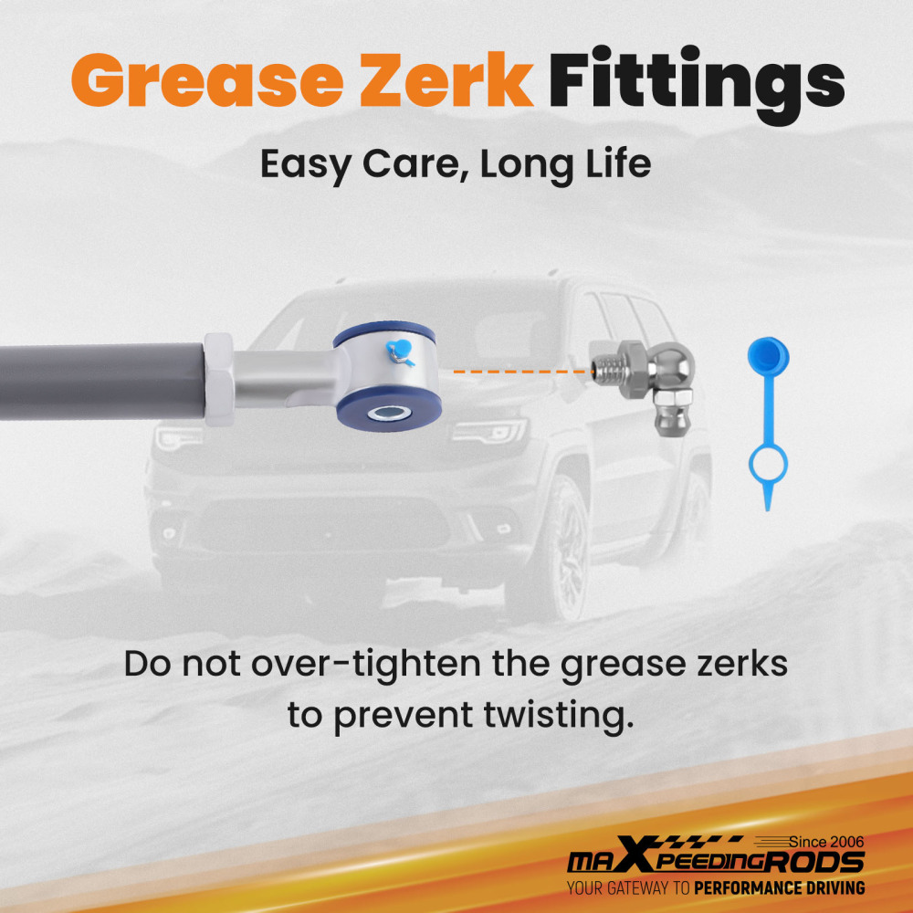 Adjustable Track Bar 0-4.5 compatible for Jeep Wrangler JL 2018 2019 2020 2021 2022-2024