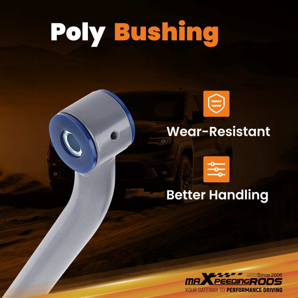 Front Adjustable Solid Track Bar 2.5''-6'' For 2018-2023 compatible for Jeep Wrangler JL 4WD