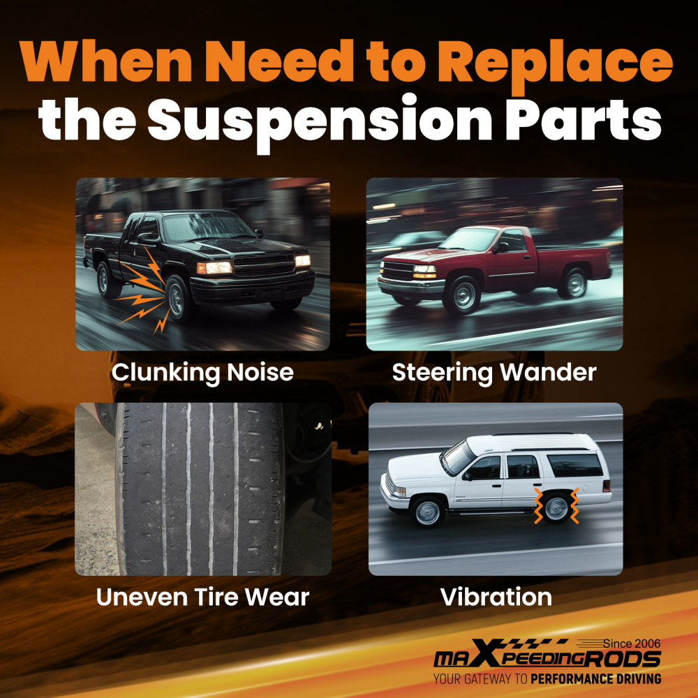 Compatible for SUVs 2000-2006 Adjustable Rear Suspension Set compatible for Panhard Bar Track Rod suspension arms