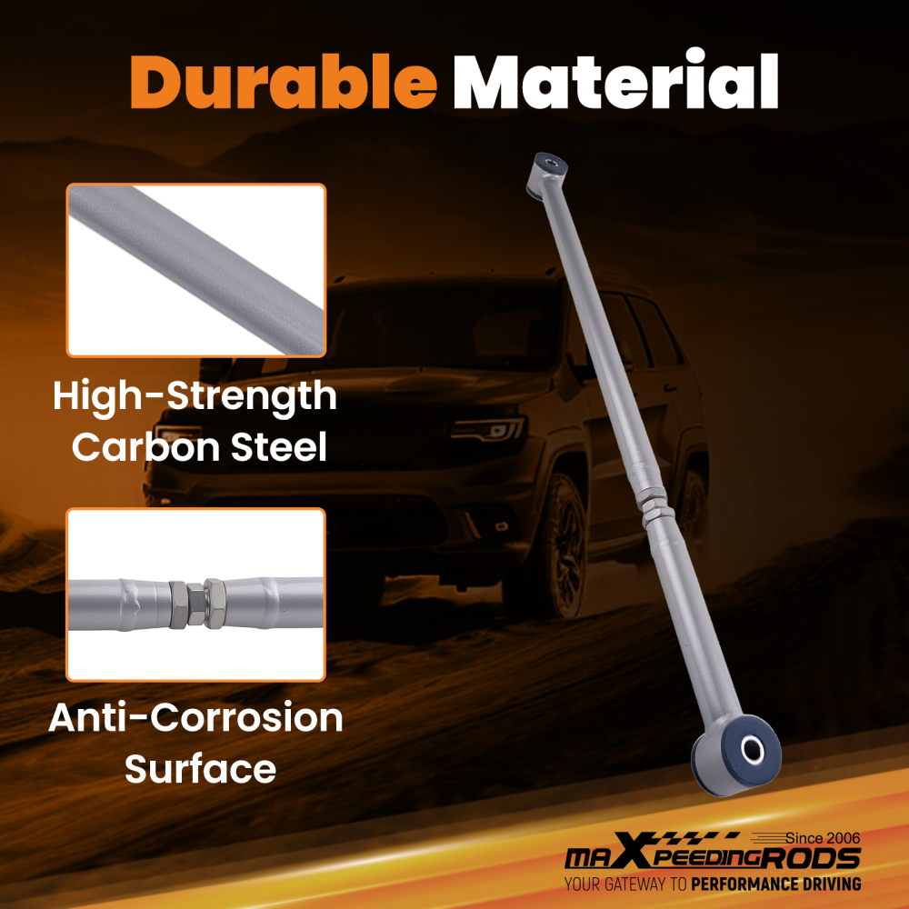 Compatible for SUVs 2000-2006 Adjustable Rear Suspension Set compatible for Panhard Bar Track Rod suspension arms