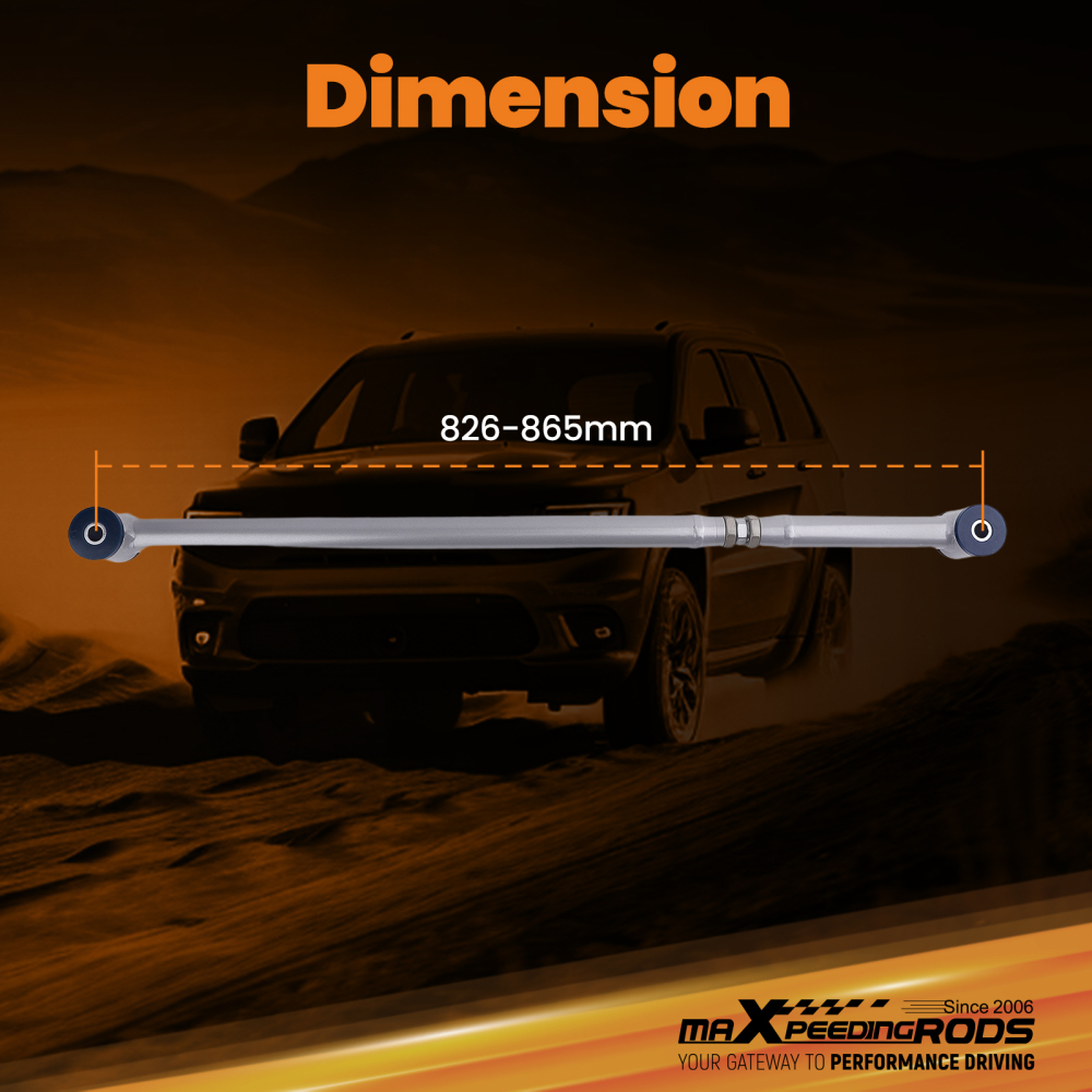 Compatible for SUVs 2000-2006 Adjustable Rear Suspension Set compatible for Panhard Bar Track Rod suspension arms