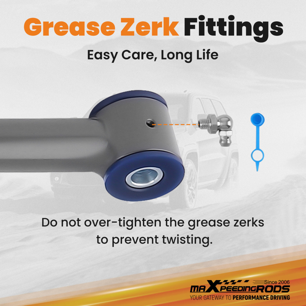 Adjustable compatible for Panhard Track Bar w/Poly Bushings For 05-14 compatible for Ford Mustang 2-Door Gray