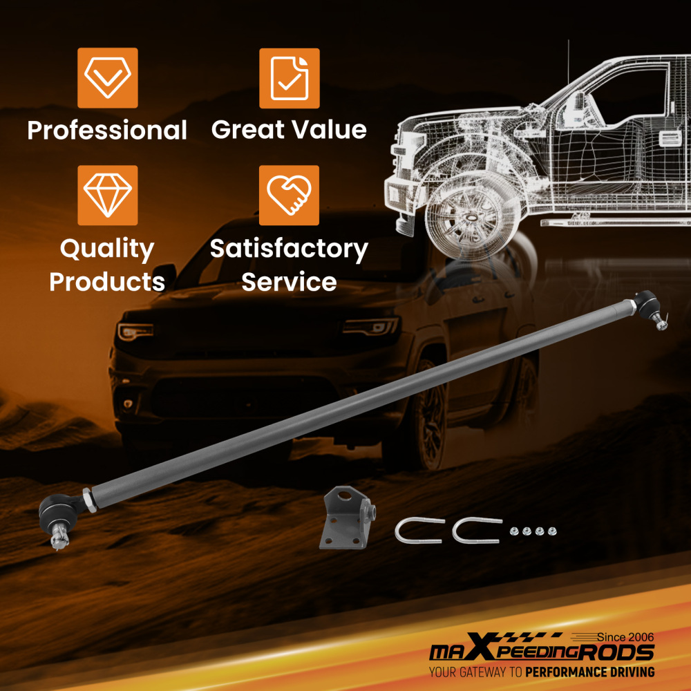 ADJUSTABLE FRONT DRAG LINK KIT compatible for NISSAN PATROL GU Y61 1997-2012 HEAVY DUTY