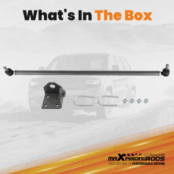 Adjustable Heavy Duty Drag Link Steering Arm Track Rod compatible for Nissan GU Y61 1997-12