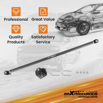Adjustable Heavy Duty Drag Link Steering Arm Track Rod compatible for Nissan GU Y61 1997-12