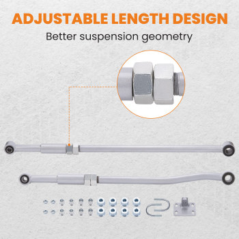 Barra compatible para Panhard delantera y trasera ajustable compatible para Nissan Patrol Y61 GU ST-S RHD