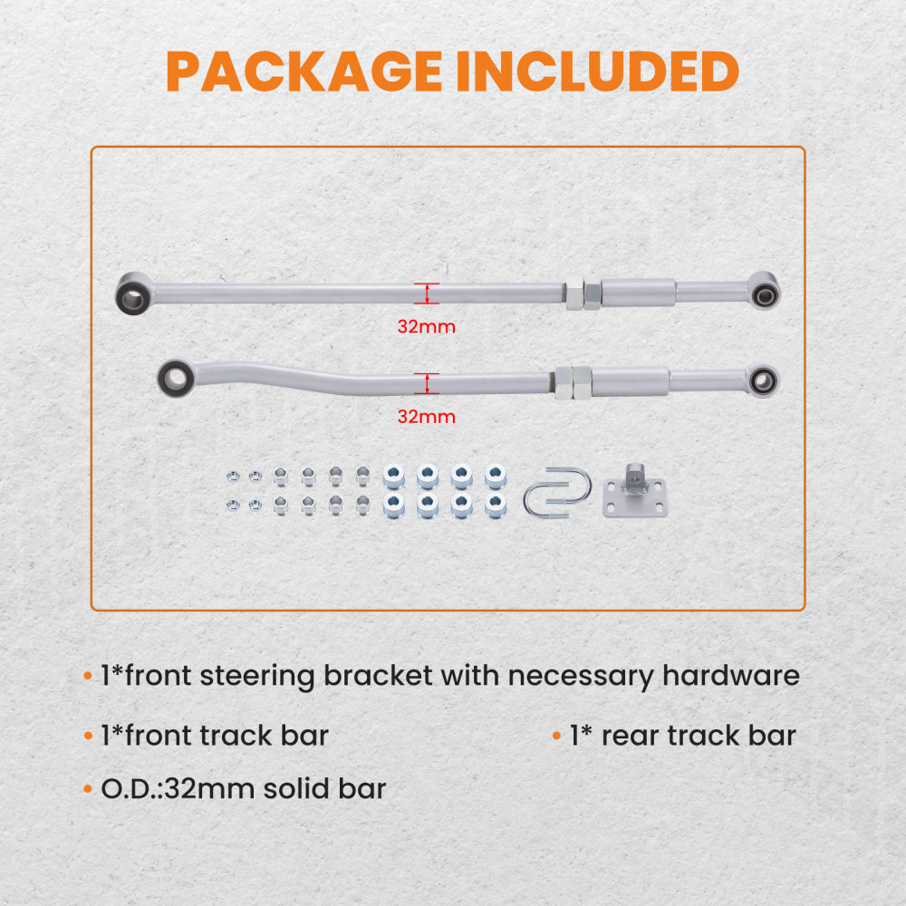 Tiges compatible pour Panhard réglables avant et arrière compatible pour Nissan Patrol GQ GU Y60 Y61 4WD