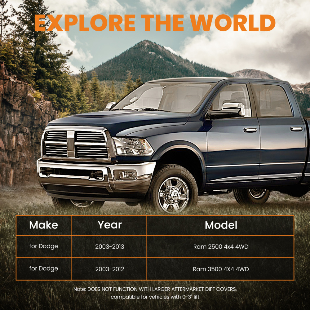 Adjustable Track Bar Compatible for Dodge Ram 2500 3500 2003-2012 with 4 - 6 inch Lift suspension arms