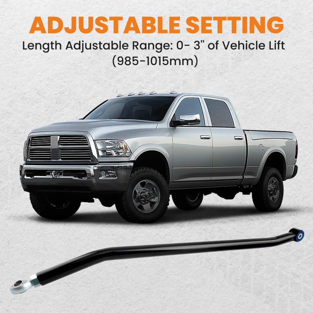 Adjustable Track Bar Compatible for Dodge Ram 2500 3500 2003-2012 with 4 - 6 inch Lift suspension arms