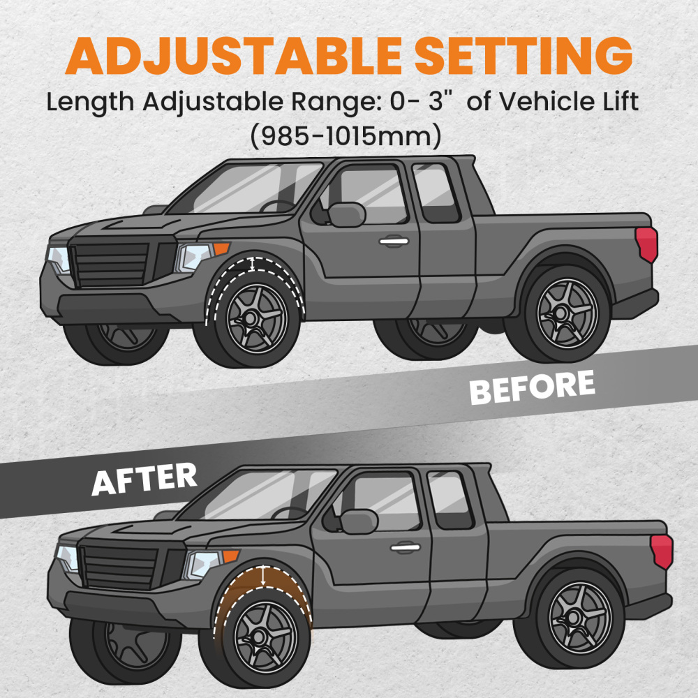 Adjustable Track Bar Compatible for Dodge Ram 2500 3500 2003-2012 with 4 - 6 inch Lift suspension arms