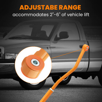 UpperLower Control Arms + Compatible for Panhard Rod 2-3 Lift For 03-09 compatible for Dodge Ram 2500 3500