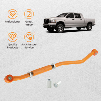 UpperLower Control Arms + Compatible for Panhard Rod 2-3 Lift For 03-09 compatible for Dodge Ram 2500 3500
