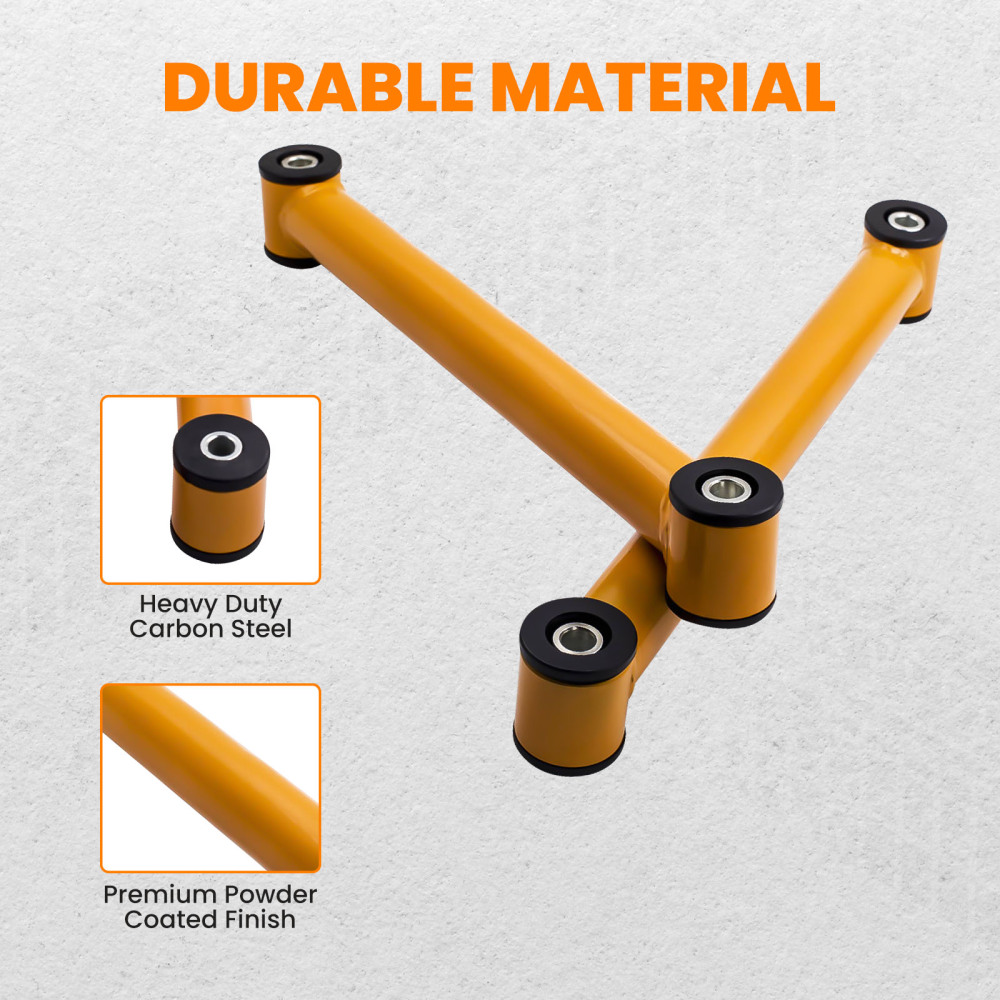 UpperLower Control Arms + Compatible for Panhard Rod 2-3 Lift For 03-09 compatible for Dodge Ram 2500 3500