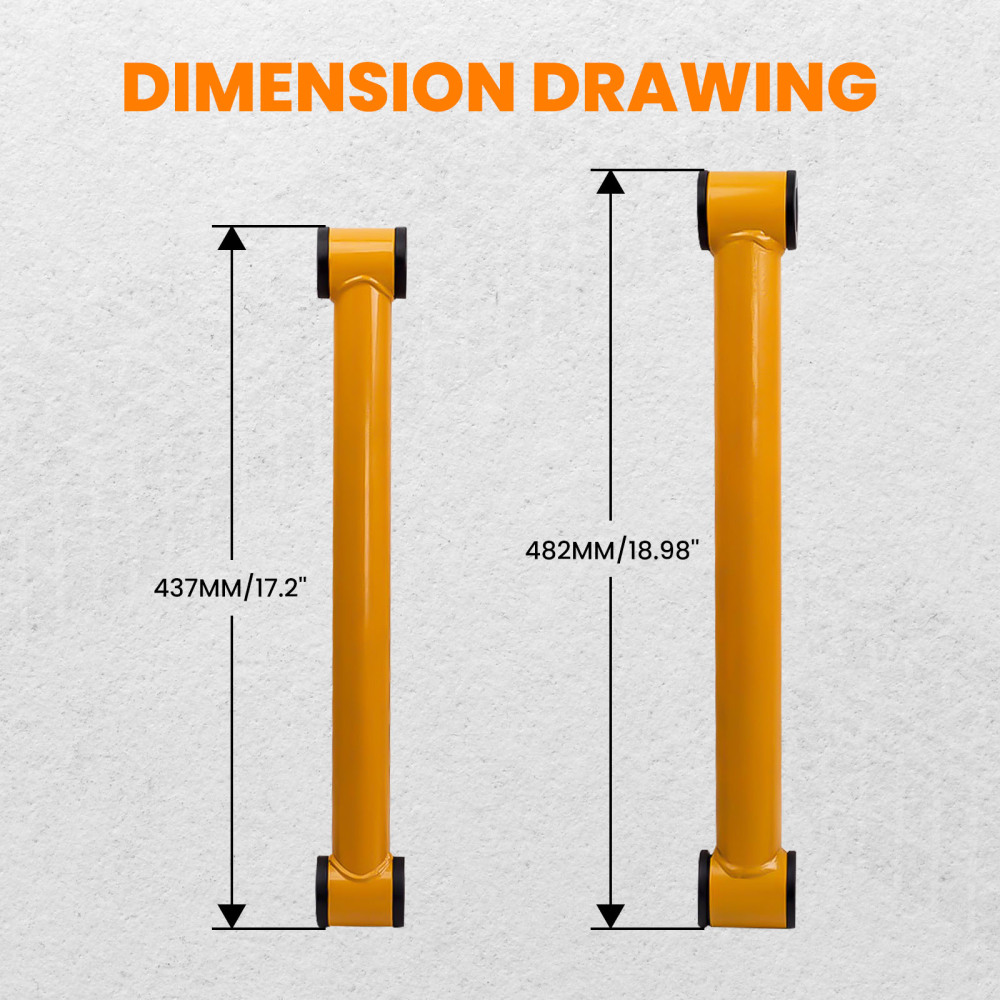 UpperLower Control Arms + Compatible for Panhard Rod 2-3 Lift For 03-09 compatible for Dodge Ram 2500 3500