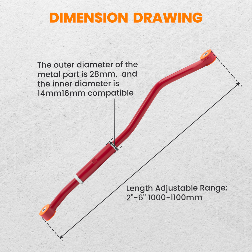 Barre Dattelage Avant + Bras De Contrôle compatible pour Dodge Ram 2003-2009 2500 3500 4WD