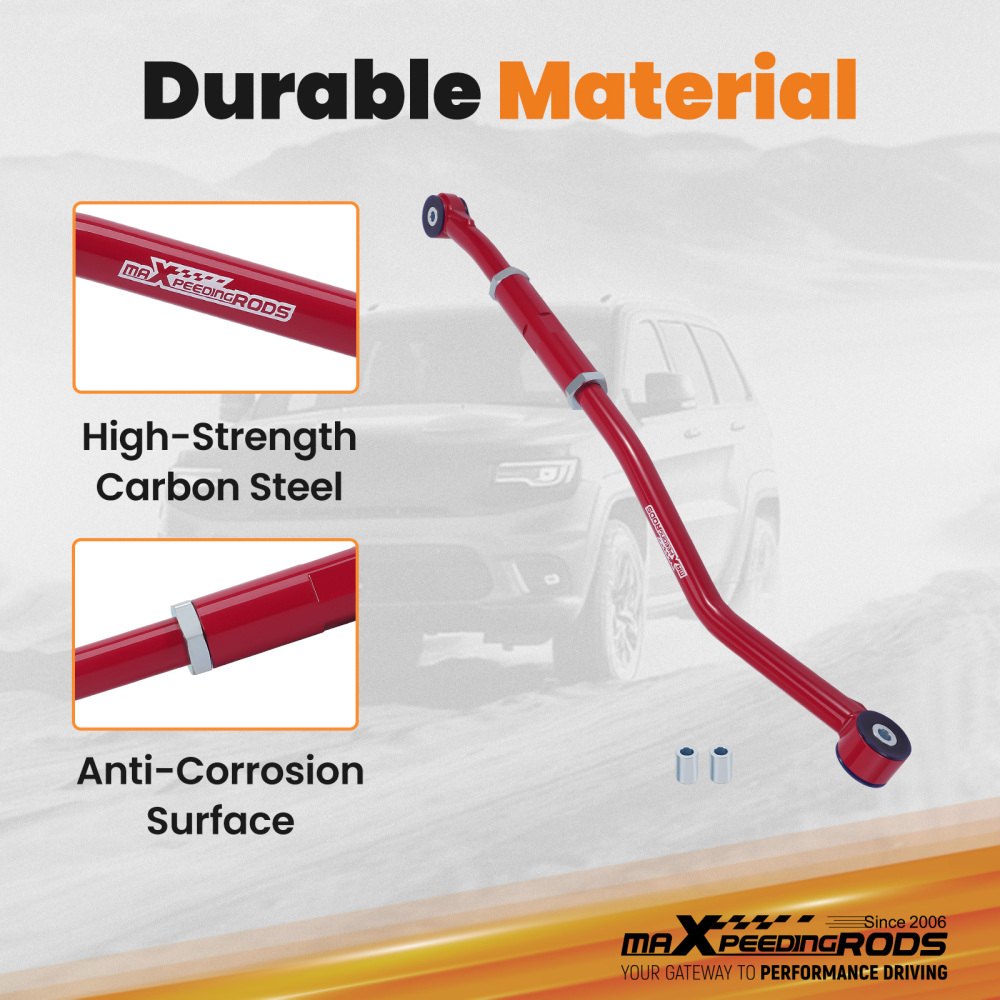 Front Adjustable Track Bar2-6 Lift Red Compatible for Dodge Ram 2003-2009 with 2-6 lift