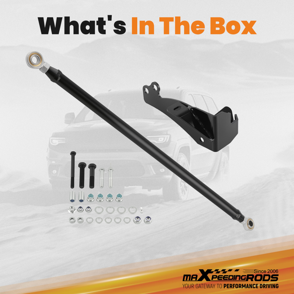 Compatible for Dodge RAM 3500 4X4 4WD ONLY Adjustable Track Bar 0-4 inch Lift Kit 1994-2002 suspension arms