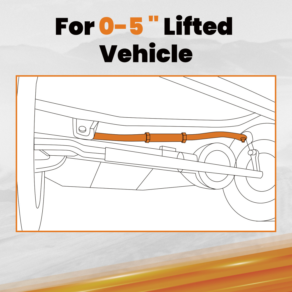Adjustable Track Bar compatible for Ram 2500 2014 2015 2016 2017 2018 2019 2020 2021 2023
