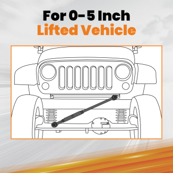 Forged Adjustable Rear Track Barw/ 0-5 inch lift for 2014-2024 compatible for Ram 2500 4WD